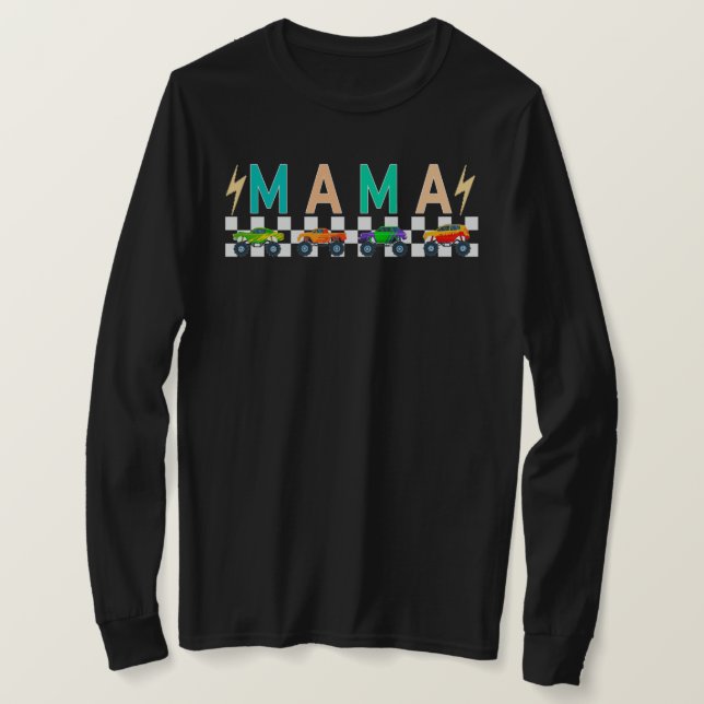 Monster Lastbil Mamma Shirt, gravida Mamma Shirt,  T Shirt (Design framsida)