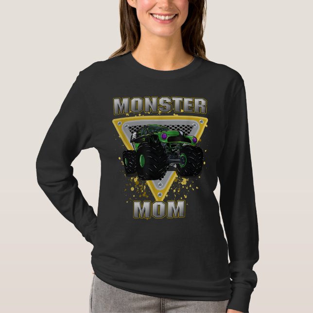 Monster Lastbil Mamma T Shirt (Framsida)