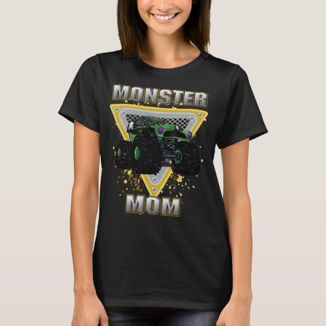 Monster Lastbil Mamma T Shirt (Framsida)