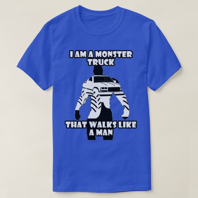 Monster Lastbil Man T Shirt (Design framsida)
