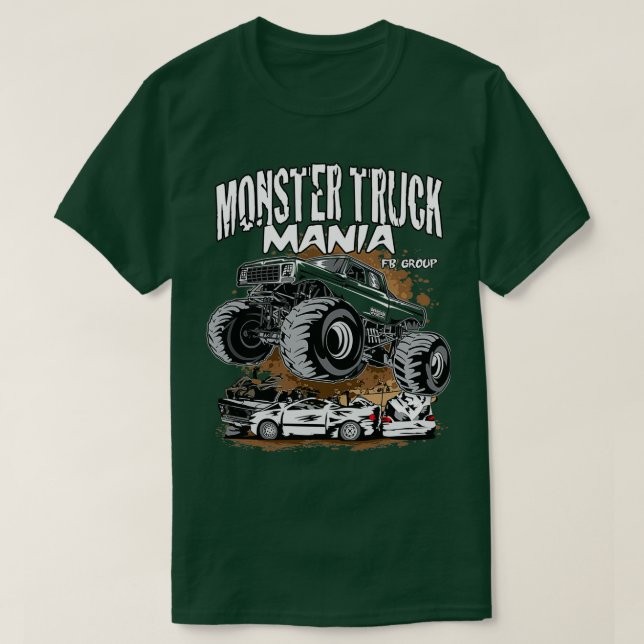 Monster Lastbil Mania Group T Shirt (Design framsida)