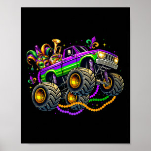 Monster Lastbil Mardi Gras Costume Tonåringar Boys Poster