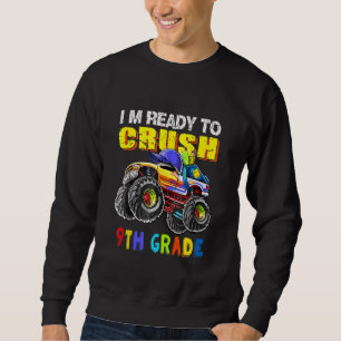 Monster Lastbil nionde Klass är Redo att krossa ni Lång Ärmad Tröja