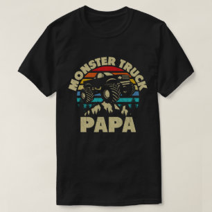 Monster Lastbil Pappa Matching Family Pappa Costum T Shirt