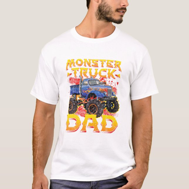 Monster Lastbil Pappa pappa T Shirt (Framsida)