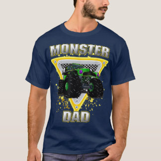 Monster Lastbil Pappa Retro Vintage Monster Lastbi T Shirt