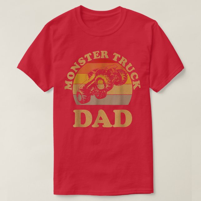Monster Lastbil Pappa Shirt Retro Vintage Truc T (Design framsida)