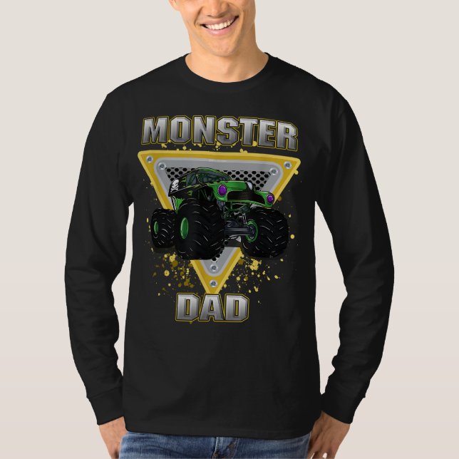 Monster Lastbil Pappa T Shirt (Framsida)