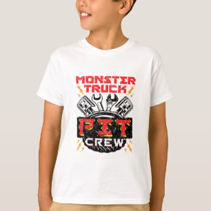 Monster Lastbil Pit Crew T Shirt