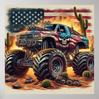 MONSTER LASTBIL POSTER