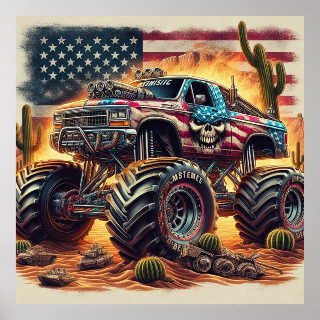 MONSTER LASTBIL POSTER (Framsidan)