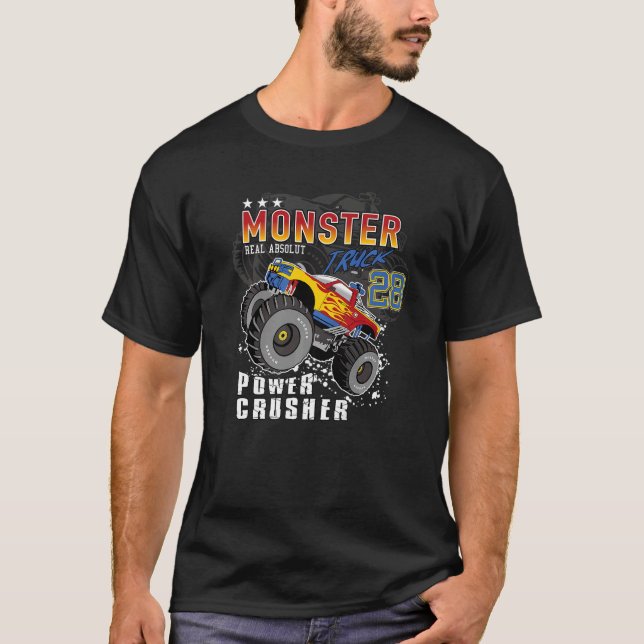 Monster Lastbil Power Crusher T Shirt (Framsida)