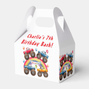 Monster Lastbil Rainbow Boy Birthday Bash Presentaskar