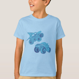 Monster Lastbil Rally Födelsedagsfest T Shirt