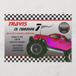 Monster Lastbil Rally-inbjudan Inbjudningar
