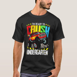 Monster Lastbil Redo att krossa Kindergarten tillb T Shirt