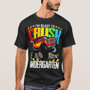 Monster Lastbil Redo att krossa Kindergarten tillb T Shirt