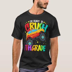 Monster Lastbil Redo att krossa sjunde Klass tillb T Shirt