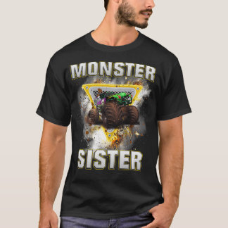 Monster Lastbil syster Retro Vintage Monster Lastb T Shirt