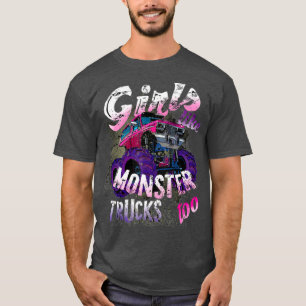 Monster Lastbil T Shirt Girls likaså monster också