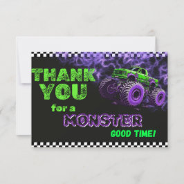 Monster Lastbil - tackkort Tack Kort