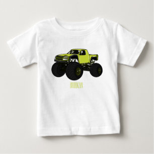 Monster lastbil tecknad illustration t shirt