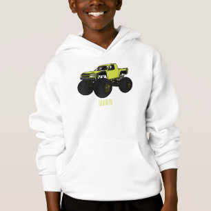 Monster lastbil tecknad illustration t shirt