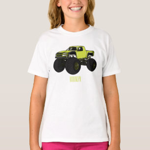 Monster lastbil tecknad illustration t shirt