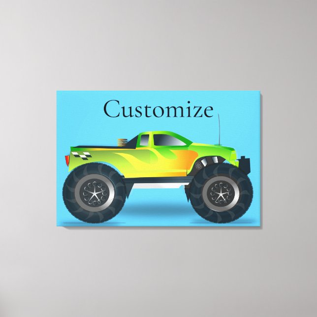 Monster Lastbil Thunder_Cove Canvastryck (Framsida)