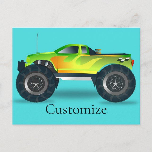 Monster Lastbil Thunder_Cove Helg Vykort (Framsida)