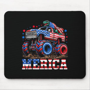 Monster Lastbil USA flagga Patriotic Småbarn Boys  Musmatta