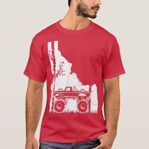 Monster lastbil vintage- Idaho off road forest art T Shirt