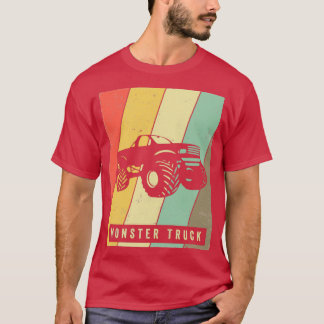 Monster Lastbil Vintage Retro Sports T Shirt