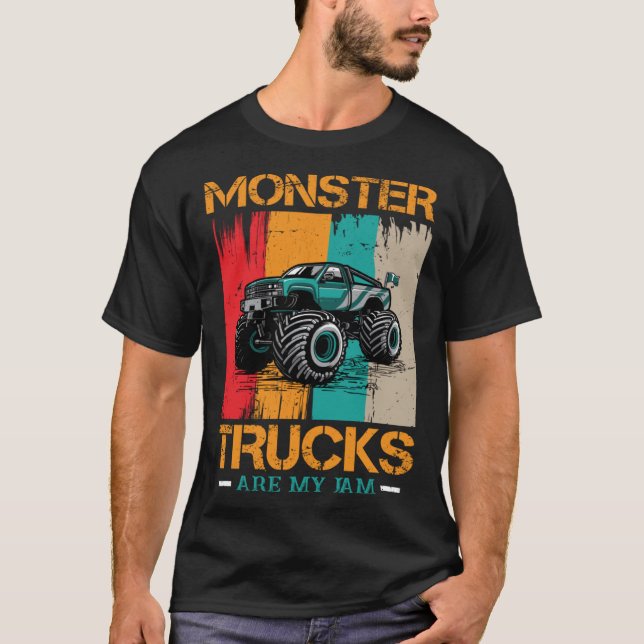 Monster lastbilar är min Sylt-aktion och Monster l T Shirt (Framsida)