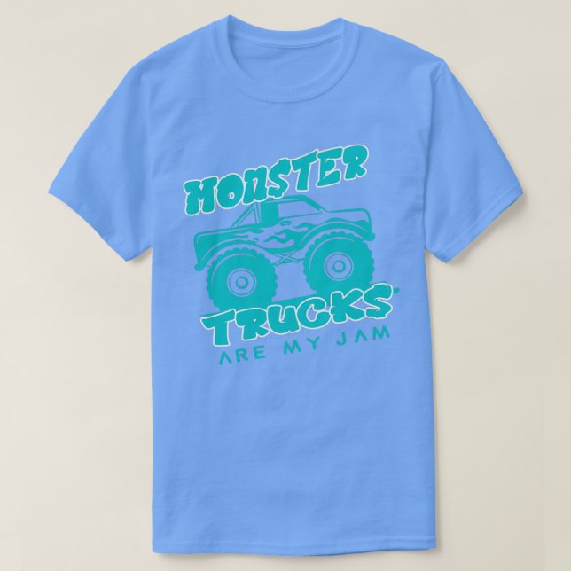 Monster lastbilar är min sylt för födelsedagsflick t shirt (Design framsida)