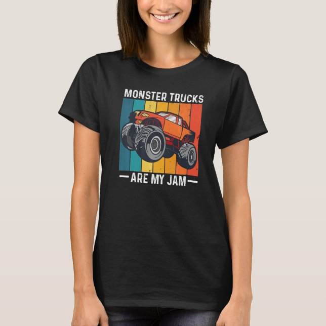 Monster Lastbilar är min Sylt Lastbil-motorväg Kun T Shirt (Framsida)