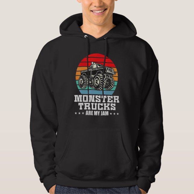 Monster Lastbilar är min Sylt Retro Hoodie (Framsida)