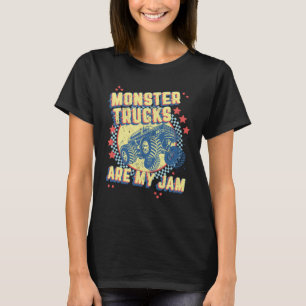 Monster Lastbilar är min Sylt Retro-kontrollerade T Shirt