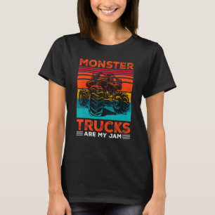 Monster Lastbilar är min Sylt Retro Sunset Engine T Shirt
