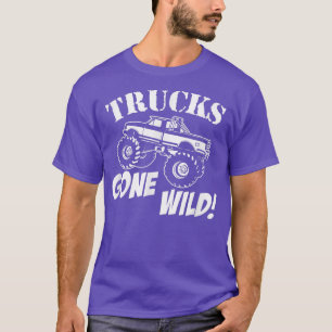 Monster Lastbilar Borta Vild 4x4 på väg bort T Shirt