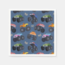 Monster Lastbilar Födelsedagsfest Blue