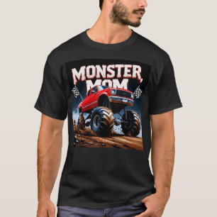 Monster Lastbilar Mamma för Birthday Kid mors dag T Shirt