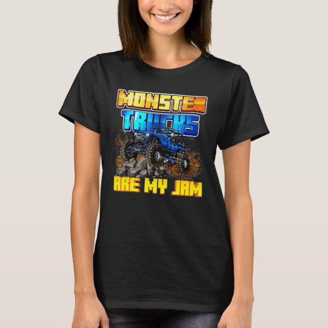 Monster Lastbilar Manar Women Kids T Shirt (Framsida)