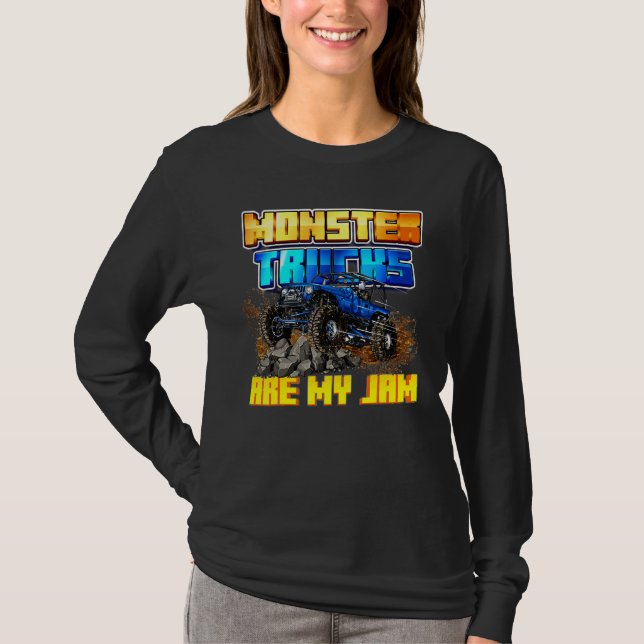 Monster Lastbilar Manar Women Kids T Shirt (Framsida)