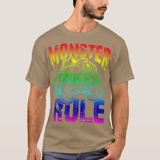 Monster Lastbilar Regelöverst för regnbåge 2 T Shirt