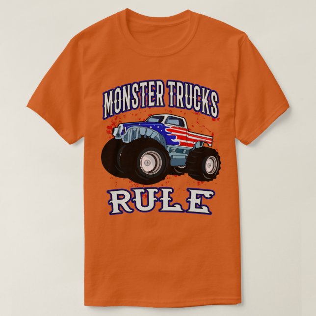 Monster Lastbilar reglemente Pickup Monster Lastbi T Shirt (Design framsida)