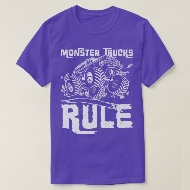 Monster Lastbilar Rule Jumping T Shirt (Design framsida)
