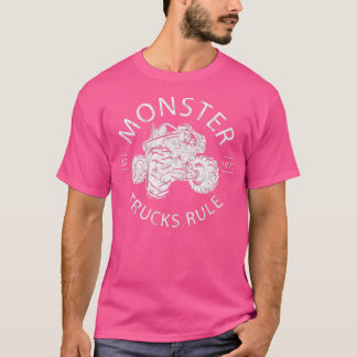 Monster Lastbilar Shirt Vintage Design T