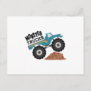 Monster Lastbilar Vykort
