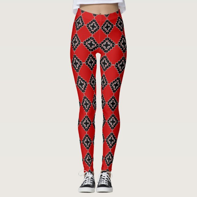 Mönster Leggings (Framsida)